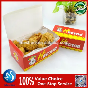 Custom print disposable take away chicken box