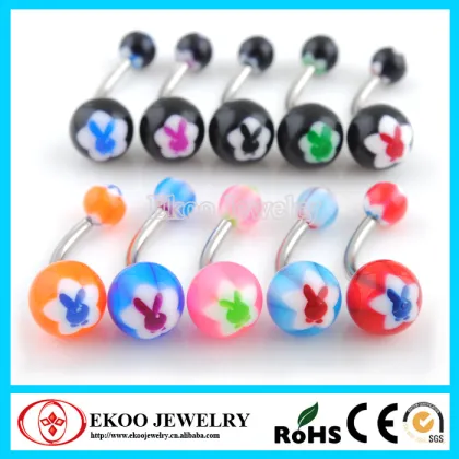 UV Logo Bugs Bunny Anime Belly Button Ring