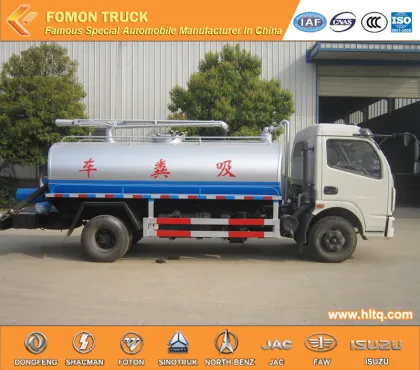 DONGFENG 3800mm euro4 suction dung truck