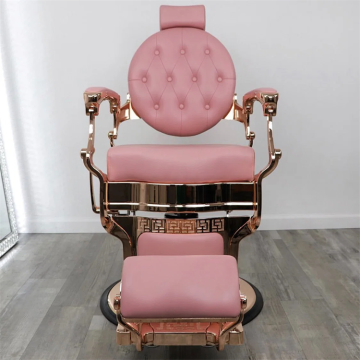 Wholesale Luxury Black and Gold Vintage Barber Chairs for Hair Salons