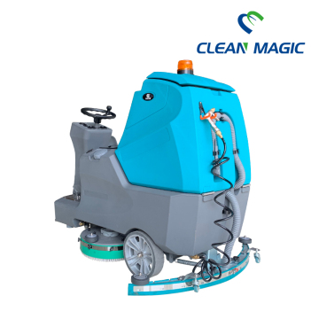 Industrial electric floor washer