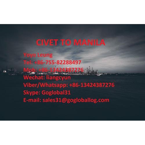 Zhuhai Civet Sea Freight to Philippines Manila