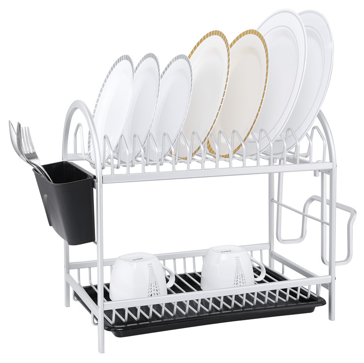 2 Tier Aluminum Dish Rack