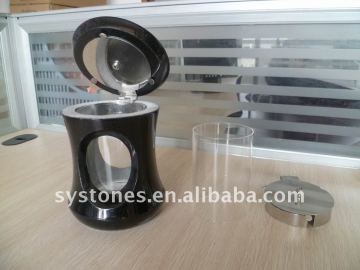 memorial lantern and granite flower vase for tombstones