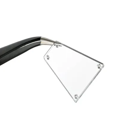 QIAO Acrylic Mirror Rhinestones Hot Fix Crystal Strass Stones for Dress Needlework