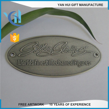 Metal nameplate/diamond cut logo aluminum nameplate