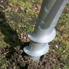 No-dig Ground Screw Anchor For Wooden Column