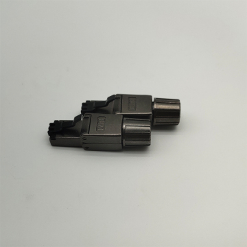 180 degree cat8 Zinc Casting RJ45 Modular plug
