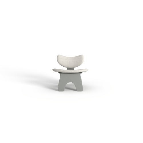 Silla de madera con silla de comedor de asiento de cojín de tela