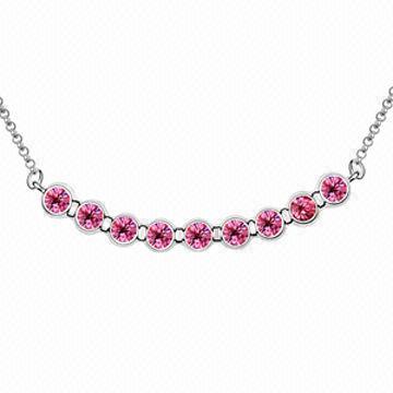 Beaded Necklace with Swarovski Crystal