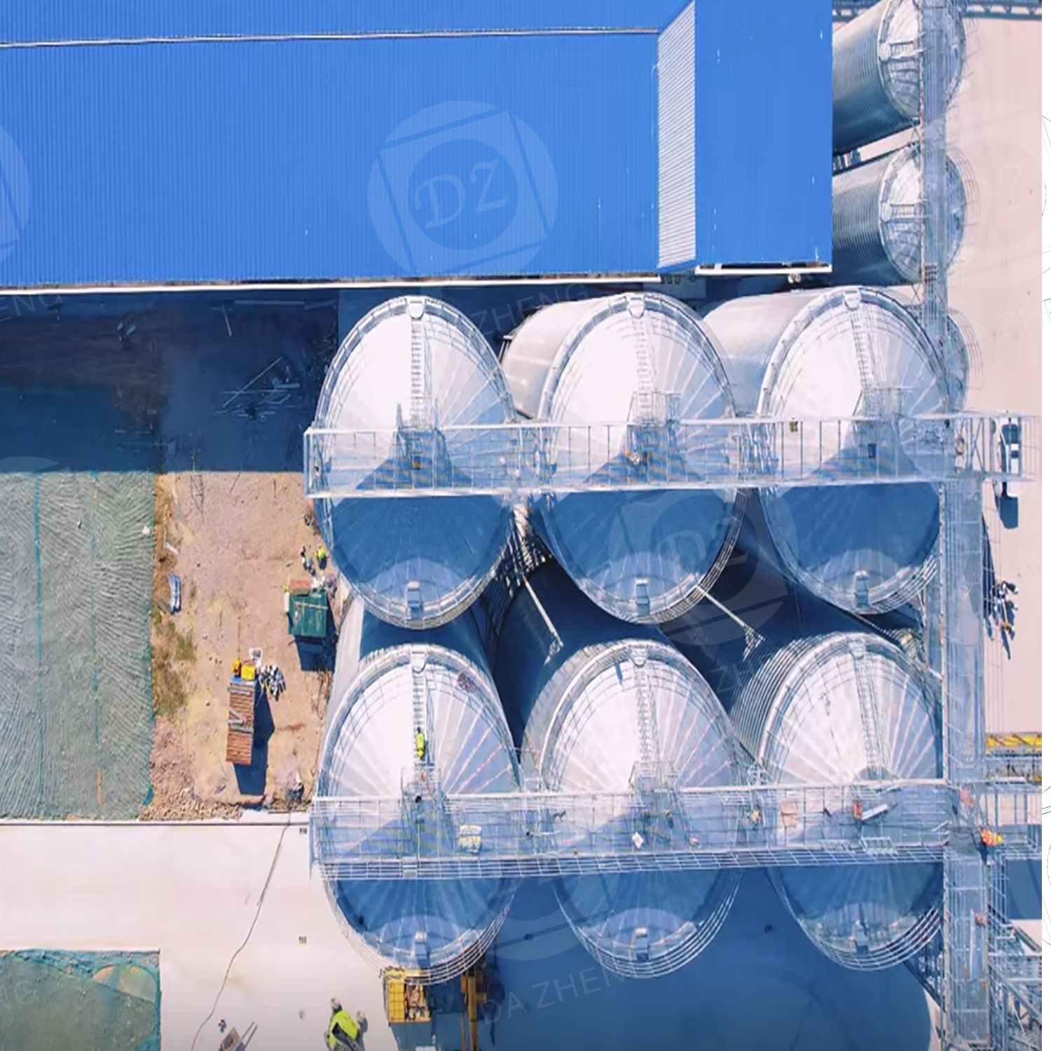 Salt company large savings steel plate warehouse