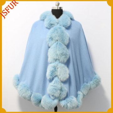 Hot Sale Genuine Fox Fur Shawl Custom Makeup Cape