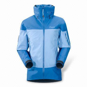 Women's Ski Jacket, with Gripper Elastic and Snap Closure