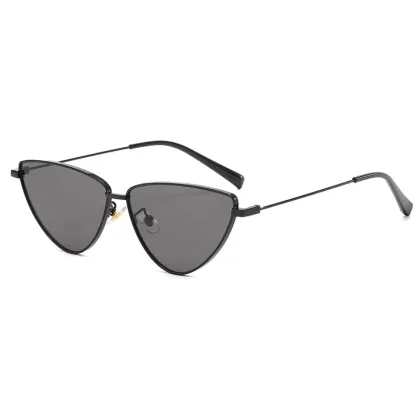 Vintage Cateye Sun Glasses - Retro Small Metal Frame Sunglasses for Women