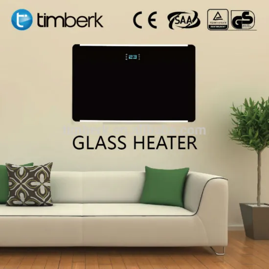 Wall mounted decorative flat electric heater, panel convector heater