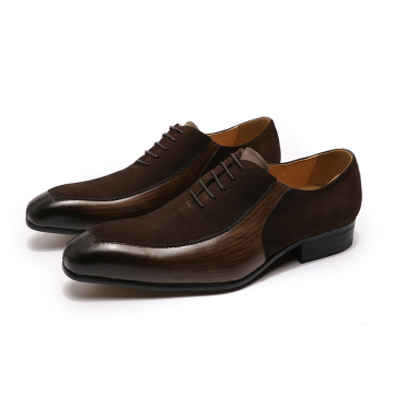 2025 رجال أرتدي فستان من طراز Oxford Oxford Lace-Up Soed