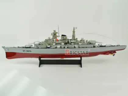 New model ship 1:360 4CH RC toy battleship with 6.8KM/H for sale.