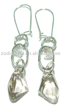 925 sterling silver earring with cz stone