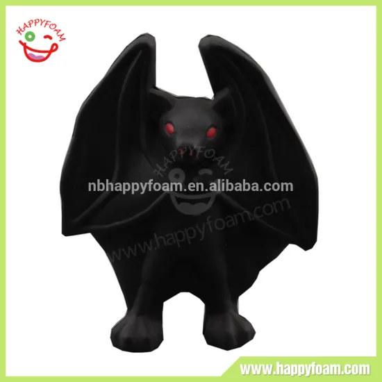 Promotional PU Foam Squeezable Vampire Bat Anti-Stress Ball for Stress Reliever