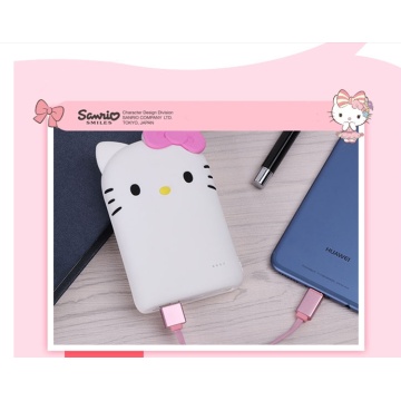 Cute Hello-kitty Portable Powerbank Case For smart phone