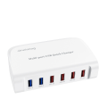 Hochwertiges USB-Ladegerät mit 6 Ports für die Reise