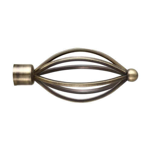 Outdoor twisted cage Curtain Rods finials