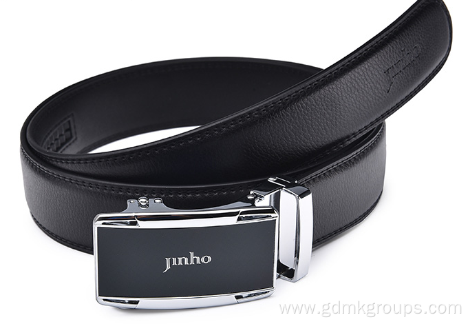 Men'S First Layer Cowhide Belt Automatic Buckle Belt