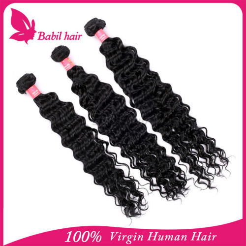 2015 new product cheap natural deep wave hair chinese extension hair