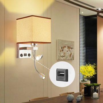 Modern European LED Sconce Wall Lamp for Bedroom and Living Room