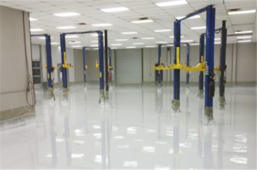 Epoxy cho nhà xe thương mại
