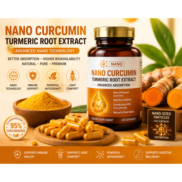 Nano Curcumin Turmeric Root Capsules