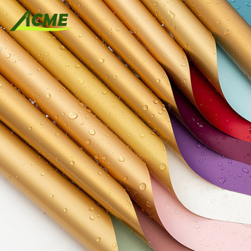 Dark Plastic Waterproof Gift Wrapping Paper for Flowers - Hot Selling Gold Packaging 57x57, 58x58
