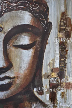 Buddha Wall Art Asian Zen Metal Décor