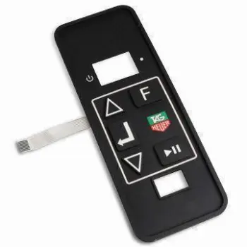 Custom-made One-color Keypad, Assembled with Membrane Switches and Ribbon Cable, with LCD Window