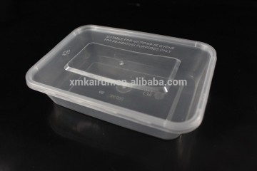Promotional Rectangle Plastic PP Food Box with Lid (Capacity 500ml)