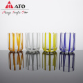 ATO Italy aesthetic colored shaded stripes Glass Tumbler