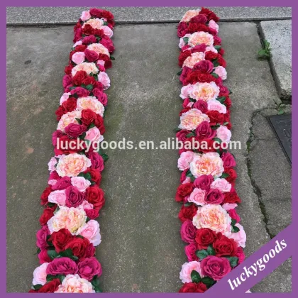 luxury blush stage flower with artificial rose and peonies