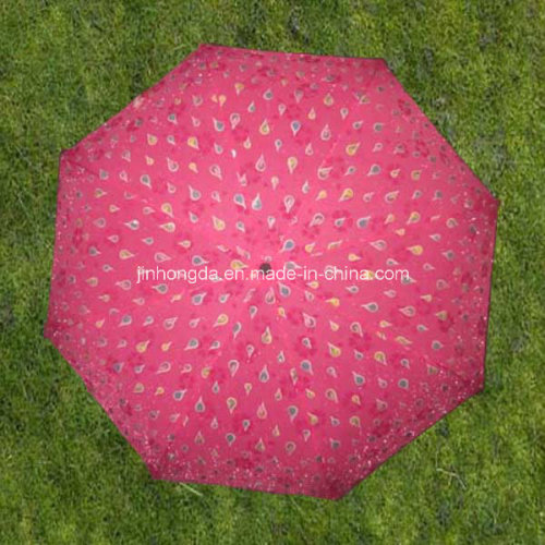 21"X8k Color-Changeable Cover 3 Fold or Folding Umbrella (YS3F0012)