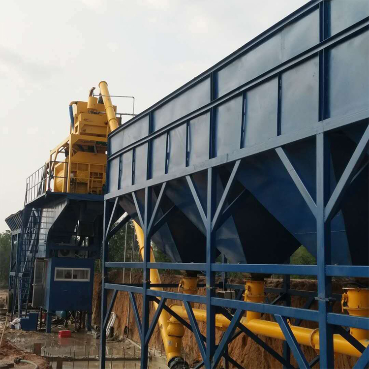 Cement mixed precast yhzs25 mobile concrete batching plant