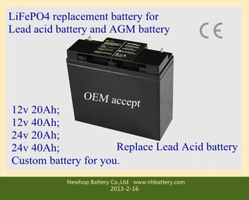12V LiFePO4 Battery Pack 20ah for Golf Car