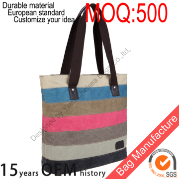 high quality Recyclable cotton carry bag / tote bags for shopping women