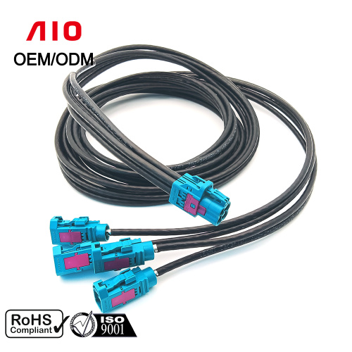 4-in-1 Male Female Rosenberger Mini Fakra Cable Connectors