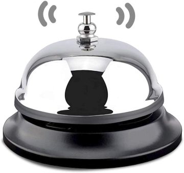 Steel Silver Call Bell for Office and School Desk