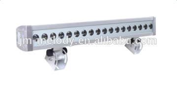 Classic ETL 18X1W 18W RGB linear LED Wall Washer RGBW LED Wall washer light lamp Outdoor IP65 DMX DMX512