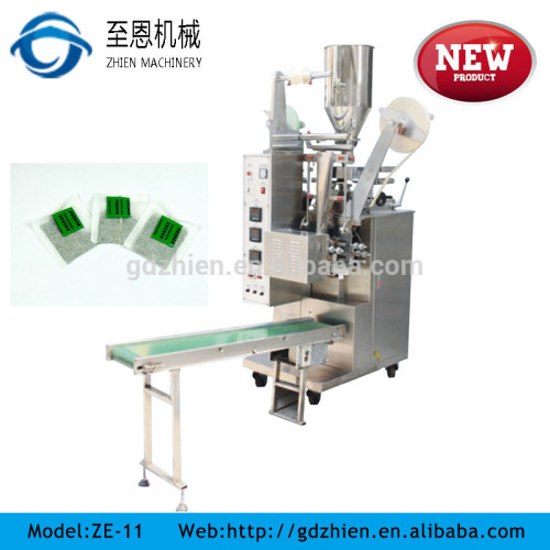 inner filter paper bag tea powder packing machine with thread and tag