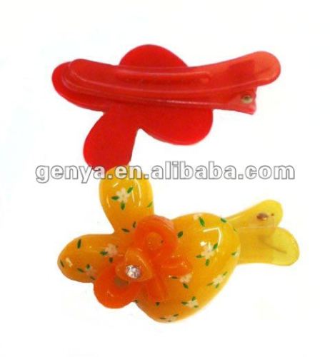 New design Kids/Girls plastic hair Clip, Cute Rabbit hairpin