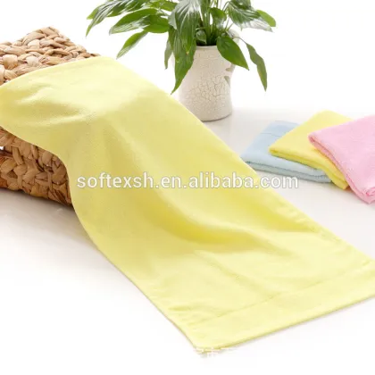 40g home environment bamboo towels,dobby solid bamboo fabric towels