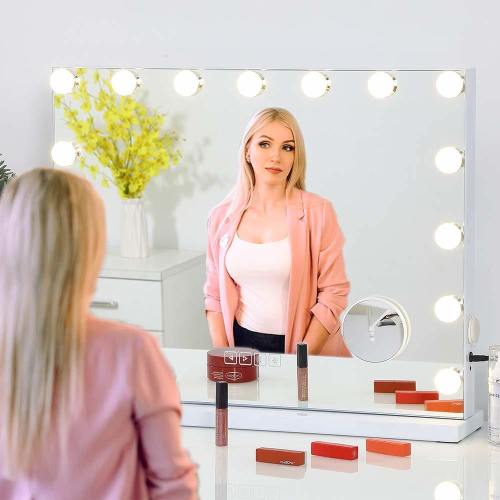 Miroir de table LED à intensité variable pour maquillage SALLY Hollywood