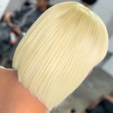 Cheap Peruvian 613 Blonde Colored Bob Wig,Raw Virgin Transparent Hd Full Lace Human Hair Wig,100% Bob Wig Human Hair Lace Front