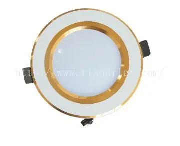 golden-rimmed 12w  LED Down Light